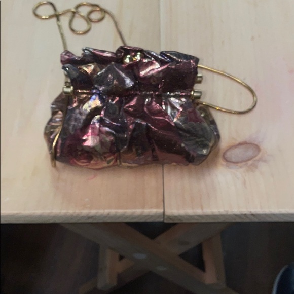 Floral Metallic Women's Bag - Picture 4 of 8